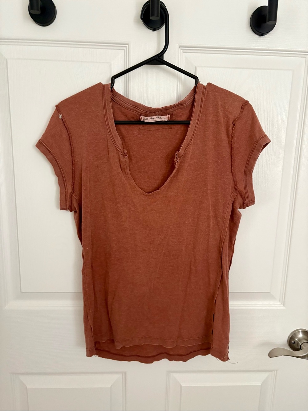 We the free Short Sleeve V-Neck Women's Top